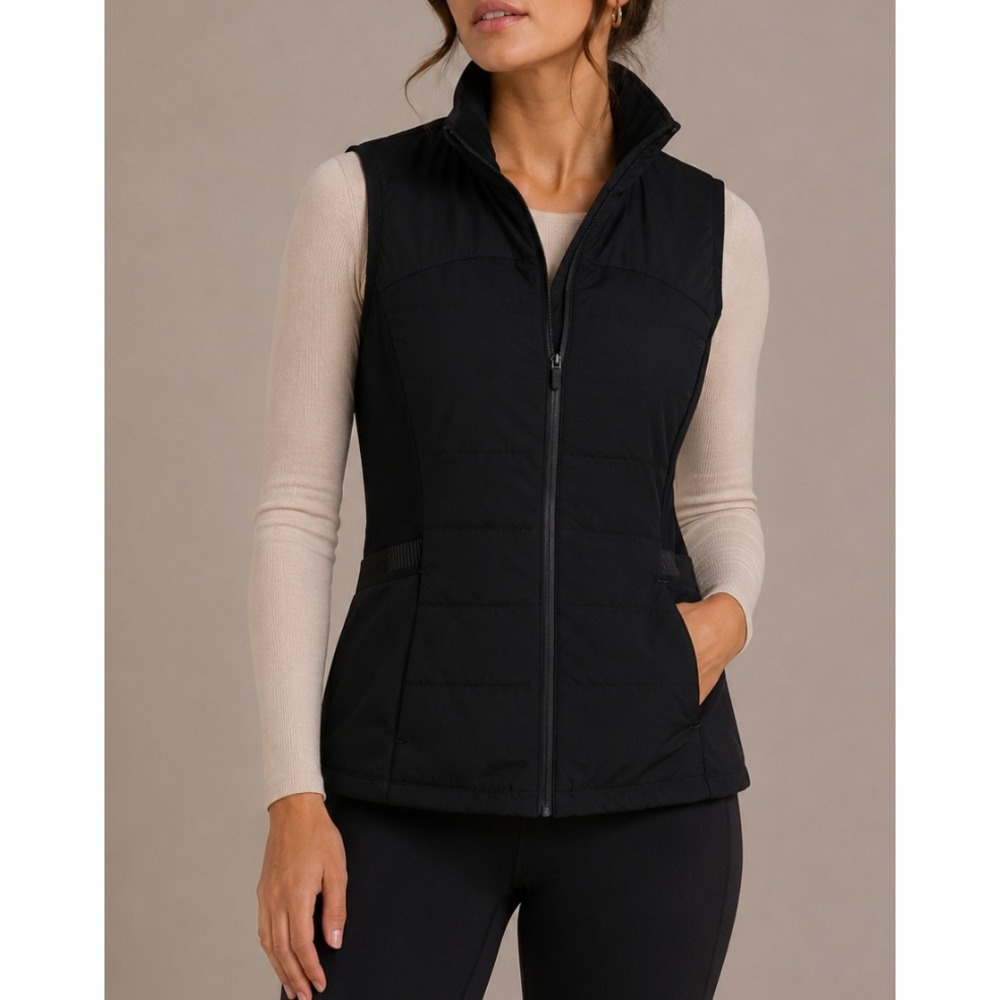 Lululemon Down For It All Vest Black Running Puffer Goose Down Jacket 2 W4AQLS